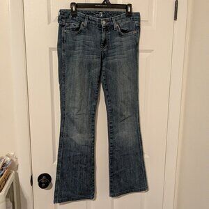 7 for all mankind "A" pocket bootcut jeans size 27